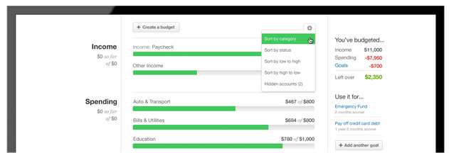 mint budget tips