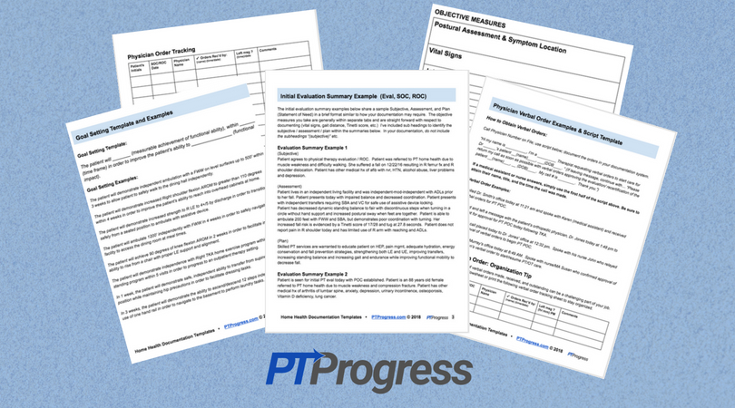 home health documentation example