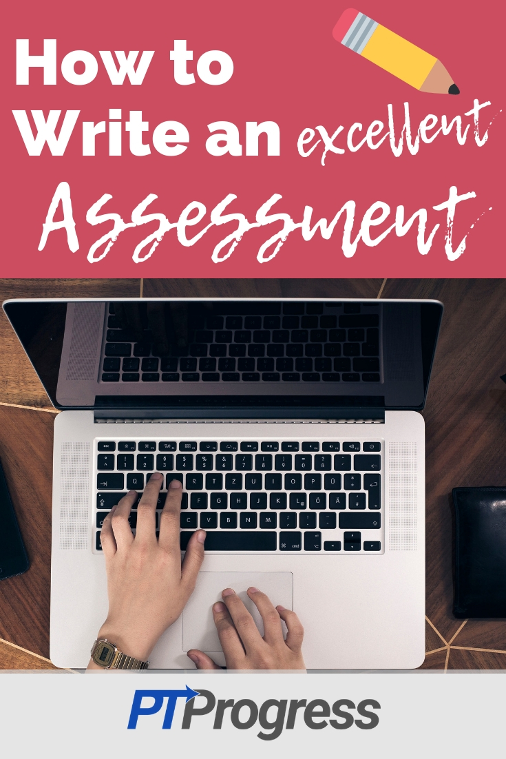 how to write an assessment example