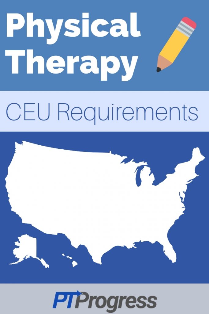 physical therapy CEU requirement by state