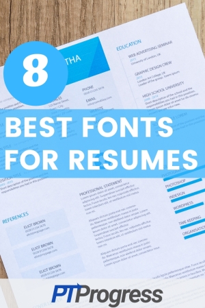 best fonts for resumes