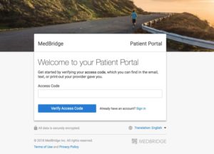 medbridge go access code page