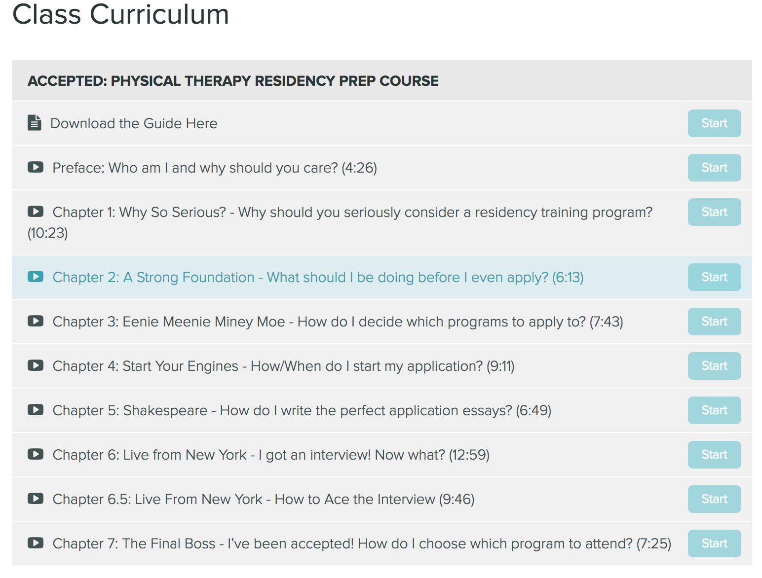 Accepted Physical Therapy Residency Prep Guide • PTProgress