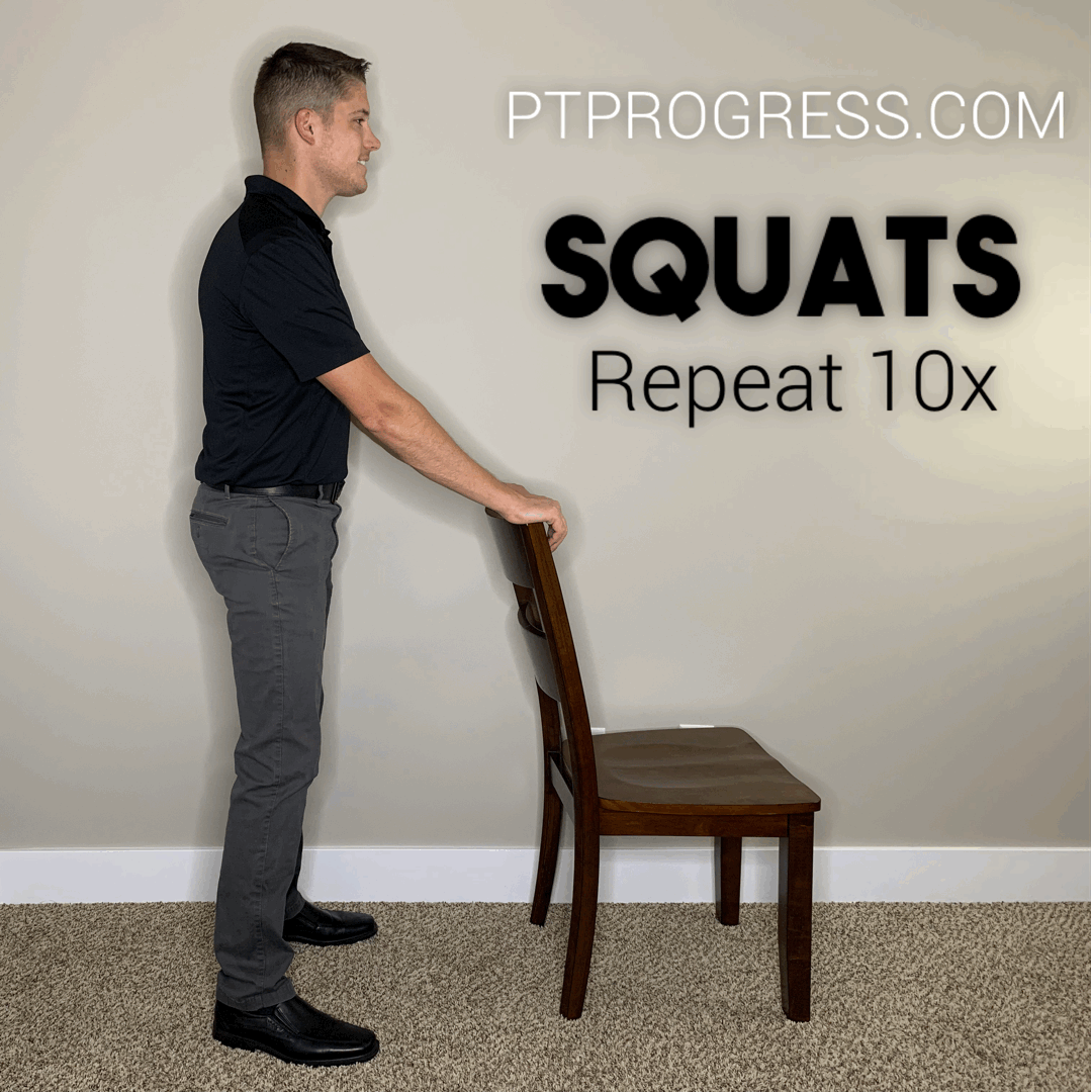 Balance Exercise 8 Squats