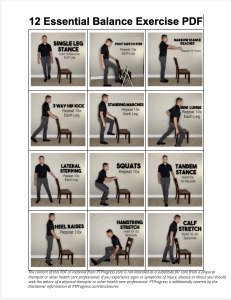 standing balance exercises for seniors pdf