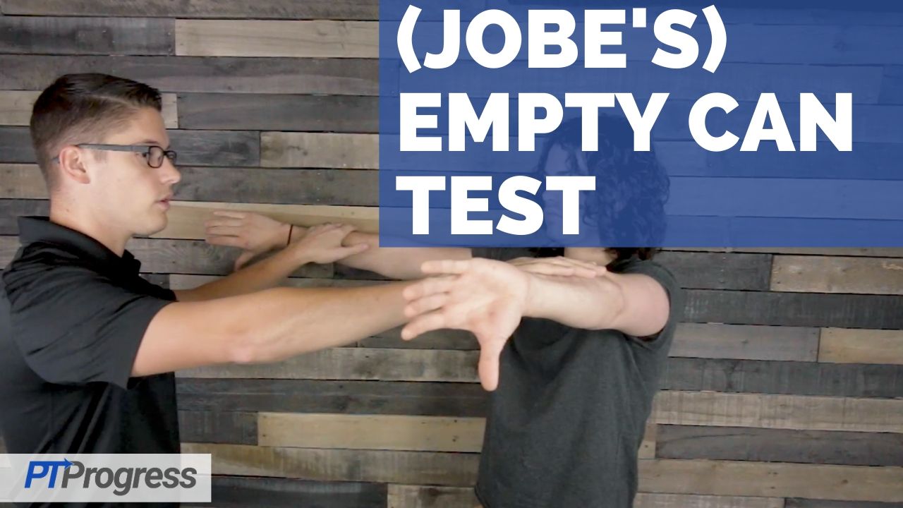 Empty Can Test or Jobe's Test | How to Perform the Empty Can Test