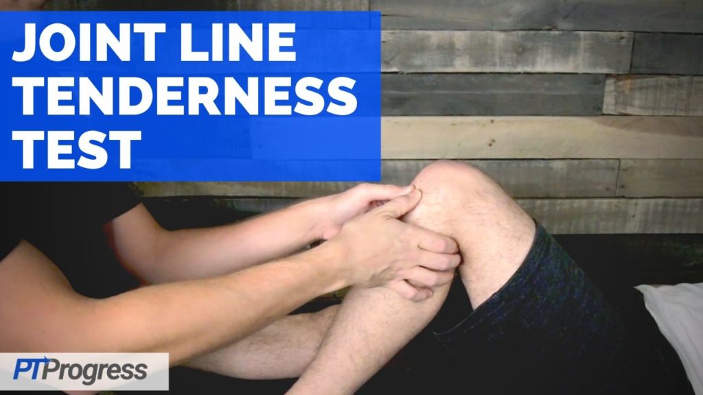 joint line tenderness test