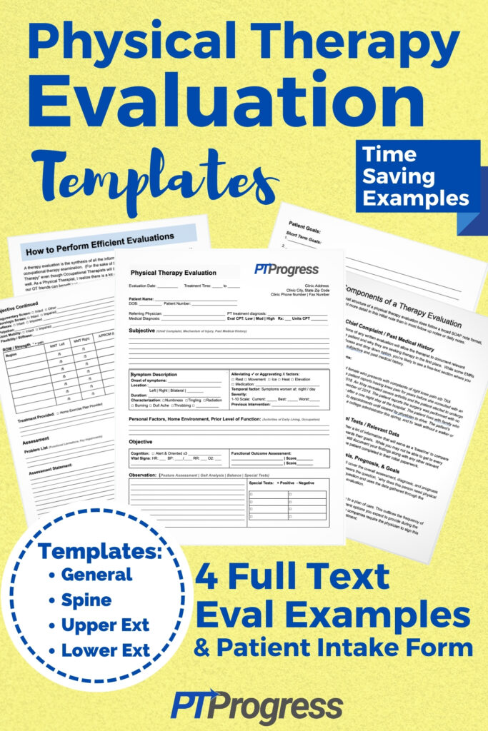 physical therapy evaluation templates