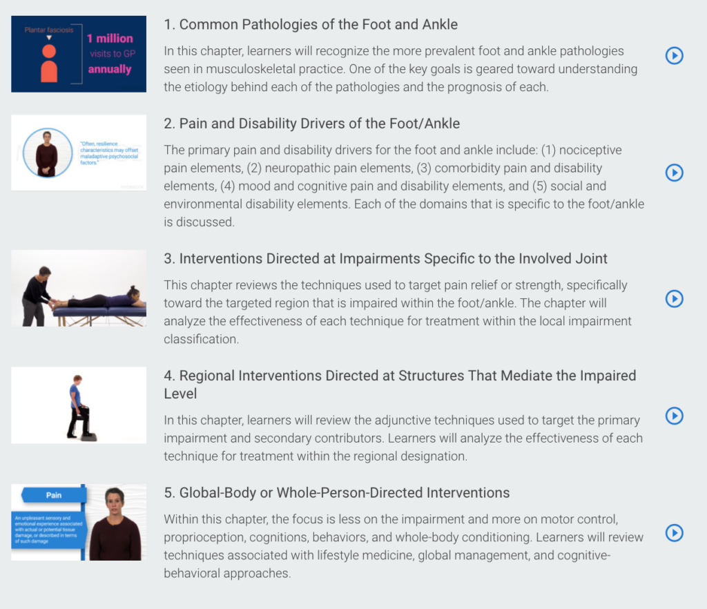 ankle course description