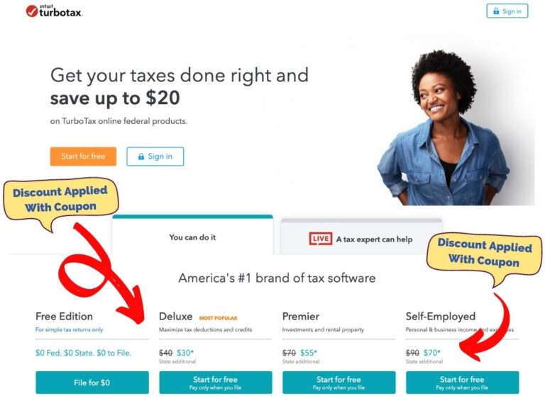10 TurboTax Service Code & Discounts for 2025 • Up to 15 Off!