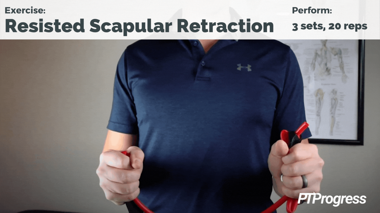 scapular retraction with resistance band