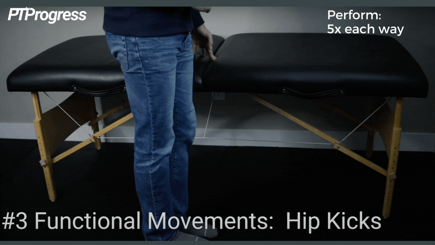 hip kicks recovery exercise