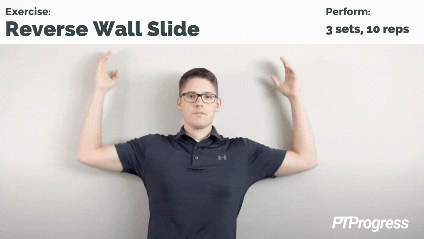 reverse wall slide for posture
