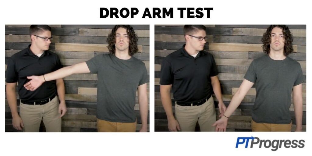 drop arm test