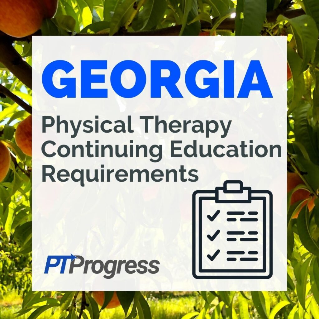 Georgia physical therapy continuing education requirements