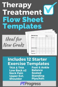 Therapy treatment flowsheets