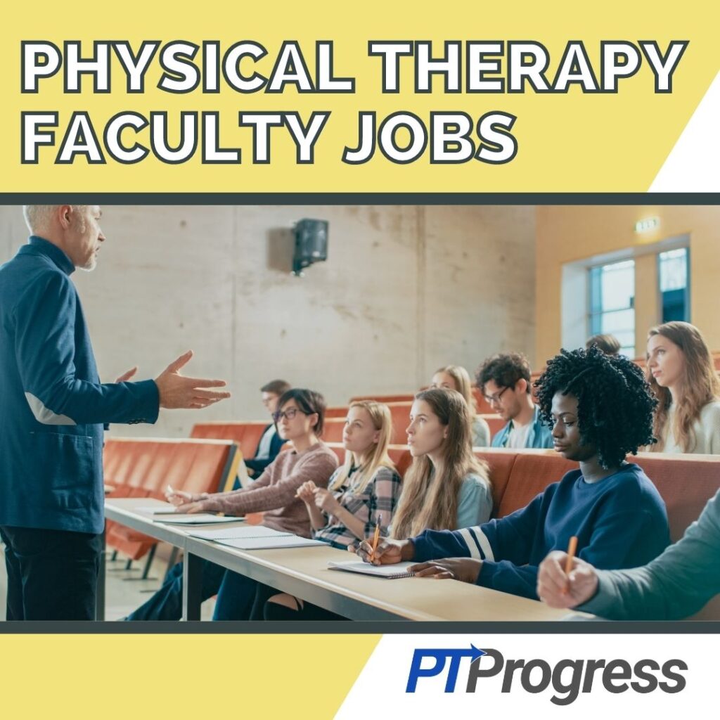 physical therapy faculty jobs