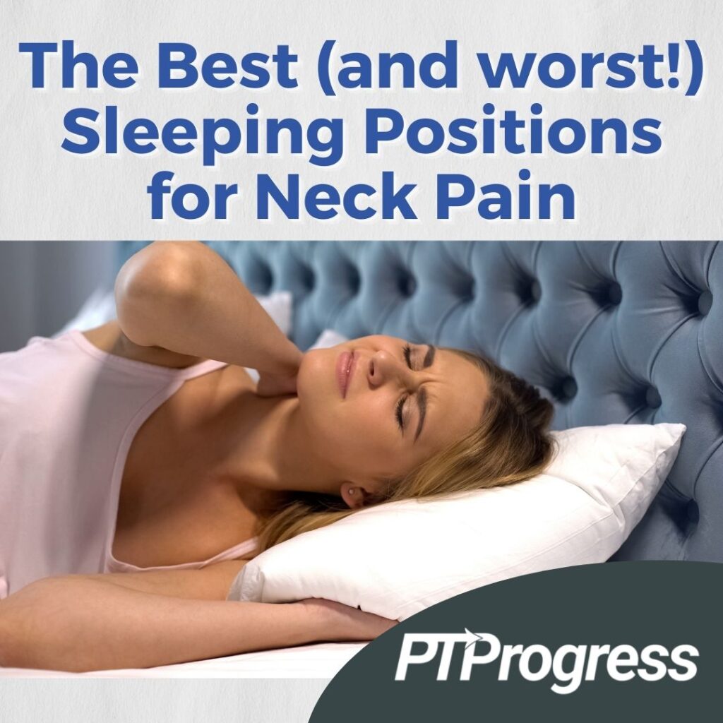 sleeping position for neck pain