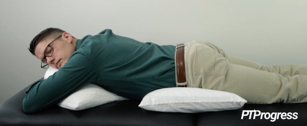 stomach sleep position for neck pain