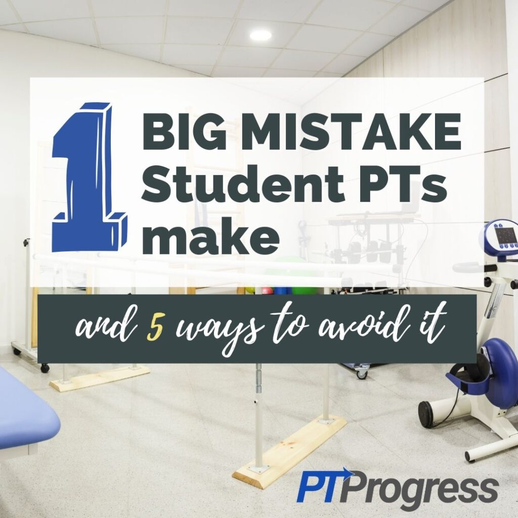 student physical therapist mistake