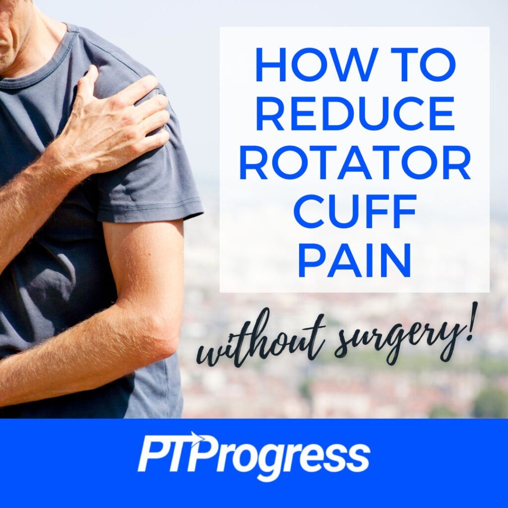 how to reduce rotator cuff pain