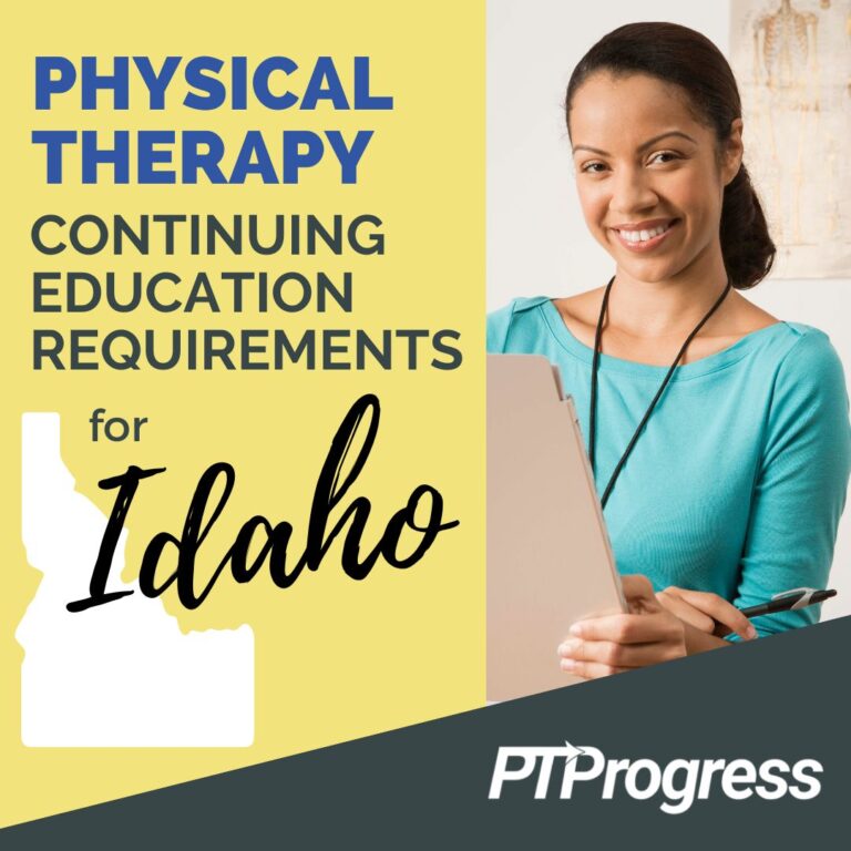 Idaho Physical Therapy Continuing Education Requirements