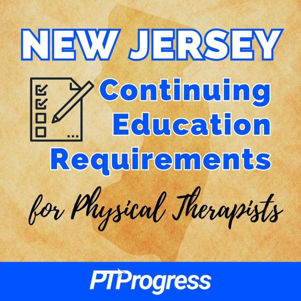 New Jersey continuing education requirements