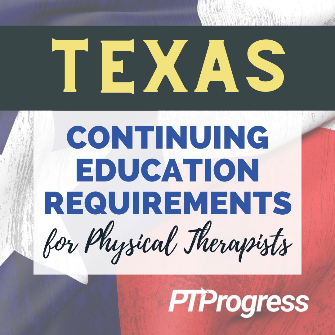 Texas PT CEU requirements